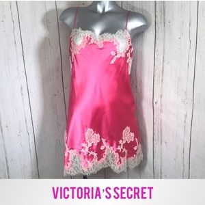 Victoria Secret Chemise Lace Trim Slip Dress Medium